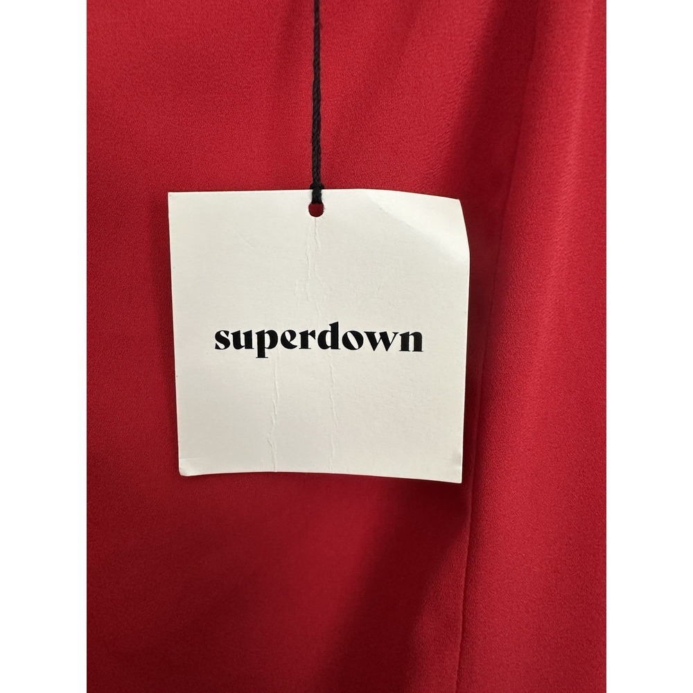 REVOLVE Superdown Syrus Slit Mini Dress Small Cherry Red Date Night #AA11-1 - Picture 4 of 11